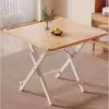 Mesa Cuadrada Plegable Simple para Ajedrez y Cartas para Uso en Casa, Mesa de Mahjong Cuadrada, Mesa Portátil de Entretenimiento para Exteriores, No Requiere Almacenamiento, Lista para Entrega