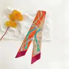Bufanda Diagonal de Seda Estilo Nuevo, Cinta de Seda Imitación, Seda de Sarga Estampado Digital, Diadema para Mujer, Bufanda de Regalo, Versátil y Moderna