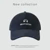 Gorra de Béisbol Casual de Primavera Estilo Coreano Versátil Hello Bear Bordada con Circunferencia de Cabeza Grande y Efecto Adelgazante para la Cara