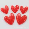 Accesorios de resina con forma de corazón plano de color, crema de pegamento para bricolaje, carcasa de teléfono móvil, decoración de belleza, accesorios para el cabello hechos a mano, material