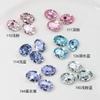 Cristal Dongzhou 10x14 Diamante Grande Ovo de Pombo, Diamante Oval Brilhante com Fundo Pontiagudo, Cristal Artificial Acessórios para Arte de Unhas DIY