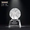 Troféu de cristal de basquete, futebol, badminton, troféu de campeonato de metal e resina feito sob medida, prêmio para competições esportivas, prêmio Chuteira de Ouro