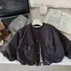 Novos estilos de primavera e outono de 2026 para meninos e meninas: jaquetas da moda e estilosas estilo coreano, jaquetas de beisebol versáteis para todas as estações