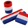 Set de equipo de protección deportiva color algodón toalla absorbente de sudor alta elasticidad muñequera deportiva para fitness de hombres y mujeres patrón