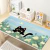 Mouse pad superdimensionado bonito tema teclado aumento grossa borda de bloqueio atacado grande mesa de escritório pad uma geração de cabelo