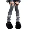Calcetines Versátiles de Lana Australiana para Otoño e Invierno, Engrosados y Forrados de Felpa, Calcetines para Dormir y el Hogar, Antifrío y Cálidos, Calcetines Lolita Simples