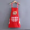 Delantal Festivo Estilo Nacional para el Festival de Primavera, Cocina, Impermeable y a Prueba de Aceite, Delantal para el Hogar, Unisex, Resistente a las Manchas, Babero para Limpiar con la Mano