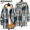 Chaqueta de Nuevo Estilo Transfronteriza con Elementos de Patrón Multicolor, Cárdigan con Capucha y Cremallera 65, Abrigo de Algodón Polar Espeso de Invierno con Forro Amarillo