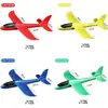 Avião Grande de Espuma 49cm Brinquedo Luminoso Modelo de Avião Lançado à Mão Planador Infantil Presente de Promoção de Evento Festival