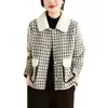 Suéter estilo Chanel, cárdigan de piel sintética de visón, ajustado estilo coreano, top corto elegante con cuello de solapa para mujer