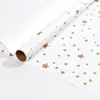 Fornecimento Exclusivo Transfronteiriço de Presentes de Dia dos Namorados, Hot Stamping Dourado, Papel de Presente Feliz Aniversário, Rolo de Papel Grande de Bolinhas Atacado