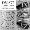 Adesivos de Arte para Unhas Borboleta Prata Líquida Planos Hot Girl Estilo Escuro Papel Lava Estrela Lua Adesivos de Unhas DIY Decorações Estilo Dh