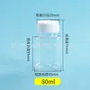 Botellas de Plástico Transparentes de Boca Ancha 30ml Botellas Pequeñas para Medicina Botellas Dosificadoras de Líquido Botellas para Cápsulas Botellas para Suplementos de Salud Botellas para Perlas