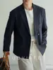 Jaqueta Casual Masculina de Lã Acetato Lyocell Outono/Inverno 2026 de Lapela Entalhada de Dois Botões Jaqueta de Terno Leve para Negócios
