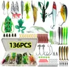 Set de Señuelos, Kit Completo de Señuelos, Cebo de Pesca, Cebo Artificial, Señuelo Duro, Minnow, Spinnerbait, Señuelo Blando, Señuelo Minnow
