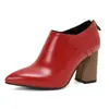 Sapatos femininos de tamanho grande para comércio exterior transfronteiriço, bico fino, salto grosso, sapatos de mola single 2413