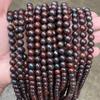 Jingde Jewelry Flor Natural Jaspe Vermelho Contas Espalhadas Flor Doméstica Pedra Vermelha Contas Redondas Acessórios de Joalheria DIY Contas em estoque