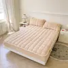 Conjunto de lençóis de solteiro de cor sólida, quente, com forro de fleece teddy, fleece ártico, qualidade A (inclui um lençol de elástico e duas fronhas), lavável à máquina, disponível para dropshipping
