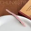 Pinza de Resorte Ovalada Estilo Dongdaemun Coreano Pinza Versátil Simple de Acetato Colorida para Cabello Pinza para Cola de Caballo Mujeres de Gama Alta