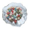 Rosa de glaseado para impresión de 10 mm, joyería para uñas, joyería luminosa para uñas, manicura, joyería de camelia al por mayor