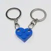 Lindo y Fresco Llavero de Amor con Puzzle de Lego Se Puede Ensamblar y Dividir Bloques de Construcción Accesorios de Llavero para Pareja Venta al Por Mayor