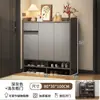 Gabinete para zapatos de entrada de casa, almacenamiento multicapa simple integrado en la pared, zapatero de entrada modelo popular 2026