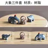 Accesorios para Macetas de Plantas de Micro Paisajismo Decoraciones Suculentas Set de Tres Piezas de Animales Mini Lindos DIY Adornos Pequeños