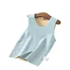 Colete Térmico Infantil Colete de Seda para Meninos e Meninas, Sem Mangas Algodão Espacial Infantil Base Protetor de Barriga Colete Interno