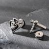 Nuevos Pendientes de Aro para Hombre Acero Inoxidable Cruz Fundida Tendencia de Moda Pendientes Retro para Hombre Individual