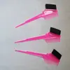 Venta al por mayor de fábrica herramientas para el cabello peine de color para peluquería adecuado para teñir el cabello peine de cabello suave peine para teñir el cabello de doble cabeza