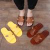 Zapatillas de cristal de plástico laoguang a la antigua para hombre de mediana edad y ancianos para el hogar y el ocio, chanclas clásicas nostálgicas de los 80