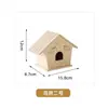 Cofrinho Criativo de Passarinho de Madeira, Brinquedo Educacional Infantil DIY Feito à Mão, Pode Ser Pintado à Mão e Rabiscado, Cofrinho de Madeira na Cor Natural