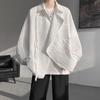 Camisa de Manga Larga con Sensación de Textura de Alta Calidad, Camisa Versátil de Estilo Nacional para Hombre, Nueva 2024, Tallas Grandes, Holgada, Nueva Camisa de Estilo Chino