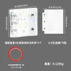 Almacenamiento de Uñas Fresco y Elegante con Doble Cremallera Seleccionado Cuidadosamente Libro Transparente de PVC para Colección de Uñas Álbum de Mini Almacenamiento Desmontable de Hojas Sueltas