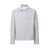 Coleção Primavera 2026: Conjunto Masculino de Duas Peças com Jaqueta Zíper de Manga Longa e Camisa Polo Estilo Casual Esportivo Americano