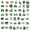 50 Piezas de Pegatinas con Temática del Bosque, Hojas Verdes de Plantas Estilo Bosque, Pegatinas Impermeables para Decoración DIY de Diario y Equipaje, Venta al por Mayor desde Fabricante