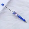 Caneta de Contas Coelho de Açúcar DIY com Borda Furada Caneta Esferográfica Coelho Branco Caneta de Presente Educacional Processamento Fofo Venda por Atacado em Estoque