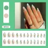 Pegatinas Populares para Uñas Portátiles Transfronterizas Uñas de Ballet Europeas y Americanas Uñas Portátiles Piezas de Uñas de Instagram Piezas de Uñas Removibles
