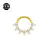Venta caliente transfronteriza F136, anillo nasal de aleación de titanio con borla, anillo para el hueso de la oreja, anillo nasal tallado, joyería anti-explosión
