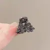 Presilha de Garra Mini Brilhante com Garra de Diamante Estilo Coreano, Piranha Pequena Delicada com Strass para Mechas, Presilha Lateral de Princesa para Mulheres com Pérolas