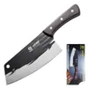 Cuchillo de cortar imitación madera de acero inoxidable para uso doméstico, adecuado para cortar verduras y carne, cuchillo de cocina de doble propósito para pollo, pato y ganso, NO.463