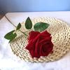 Flor de rosa de flanela para simulação, ramo único, rosa angular de comércio exterior, flor de simulação, presente de Dia dos Namorados, flor para casa, decoração de casamento, flor
