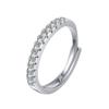 Anillo de Diamante Imitación Mosane Explosiones Transfronterizas Anillo de Mujer a Mozambique Joyería Anillo de Zirconia Anillo de Diamante Anillo de Boda Anillo de Pareja