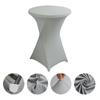 Atacado Transfronteiriço Hotel Casamento Banquete Mesa de Coquetel Quatro Cantos Cor Sólida Mesa de Bar Capa de Mesa Elástica Resistente ao Desgaste e à Poeira