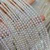 Grânulos de Arroz Ak Pérola de Água Doce Natural Zhuji 3-4mm Matéria-Prima DIY Feita à Mão Produtos Semi-Acabados Contas com Furo Passante