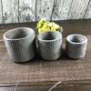 [Bela Argila Bela Cor] Vaso de Flores de Cimento Criativo Cilíndrico Simples Retangular Vaso de Flores Grande Feito à Mão Argila de Magnésio Vaso de Flores