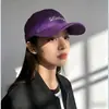 Boné de Baseball Macio Estilo Coreano 2025 com Bordado de Letras para Mulheres com Circunferência da Cabeça Grande, Emagrecimento Facial, Proteção Solar
