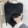Novo cardigã de malha canelada estilo francês retrô para primavera e outono, casaco de suéter feminino, base interna, top solto
