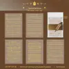 Papel de Material Yuxian Série de Notas Clássicas Estamagem Dourada Retrô Material para Diário DIY Base de Papel para Decoração 10 Folhas 4 Designs