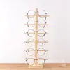 Soporte de Exhibición para Gafas de Madera Maciza, Estante de Almacenamiento para Tienda de Gafas, Accesorios de Decoración para Exhibición, Soporte para Gafas de Sol, Soporte para Gafas